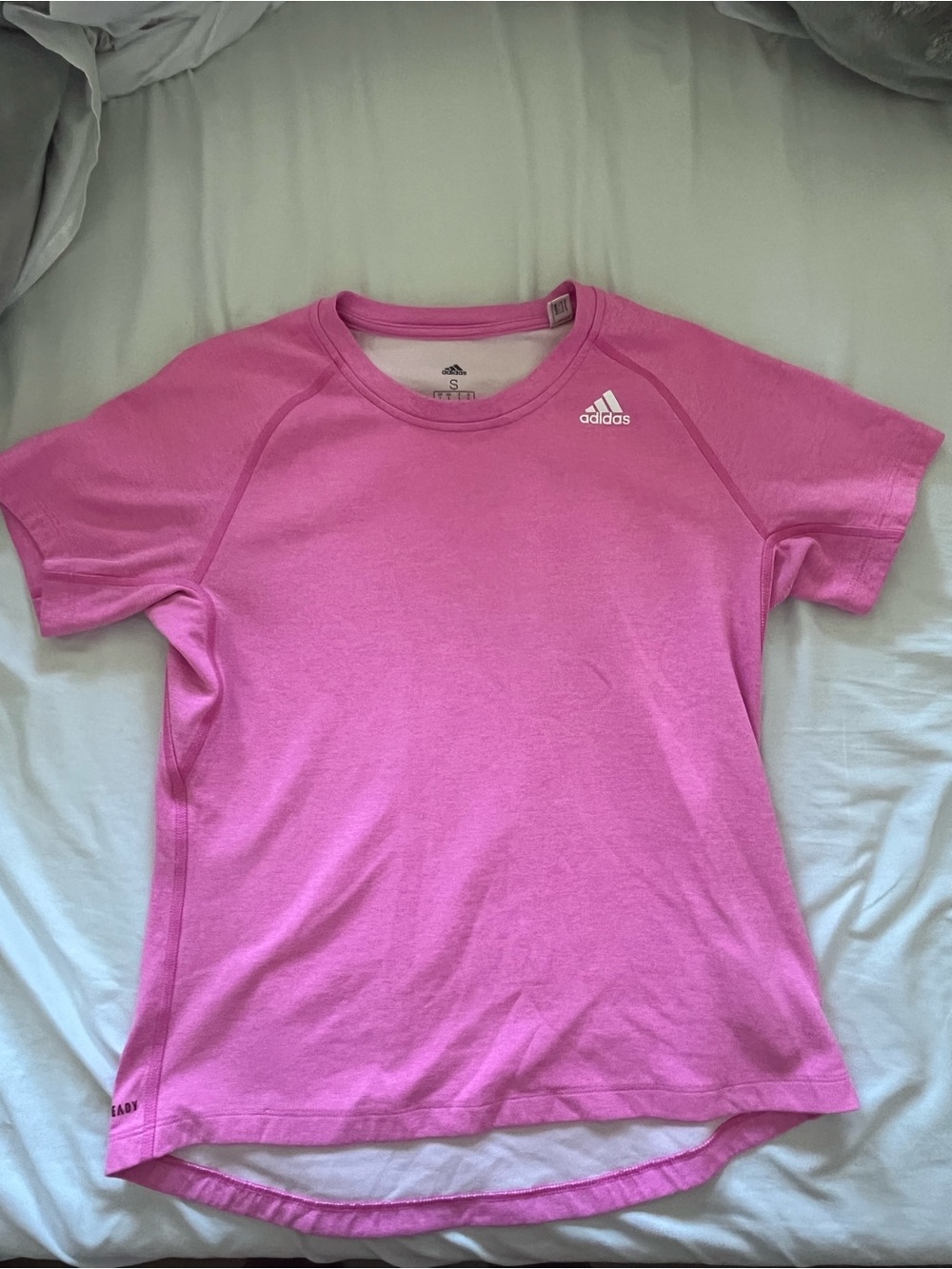 adidas Girls' Bright Pink Short-Sleeve Athletic Tee